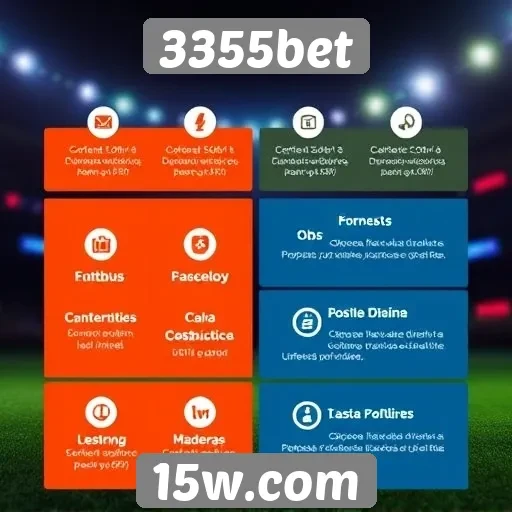 Avaliação das funcionalidades do 3355bet