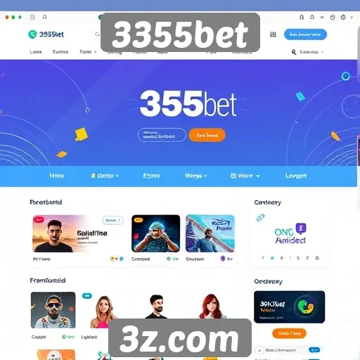 Interface e usabilidade do site 3355bet